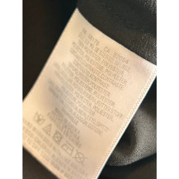 Anthropologie Maeve Steffy Bell-Sleeve Floral Chiffon Overlay Top Black SZ Small - Picture 10 of 13